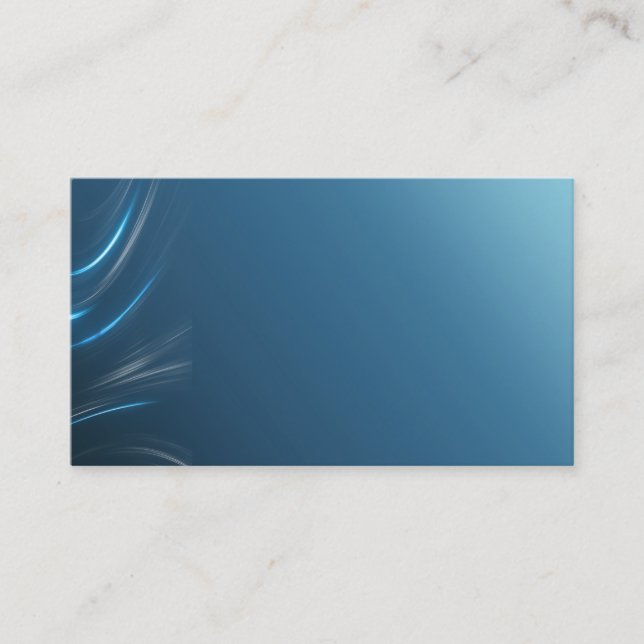 Tarjeta de visita azul elegante (Anverso)