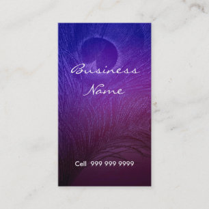 Tarjeta de visita azul elegante