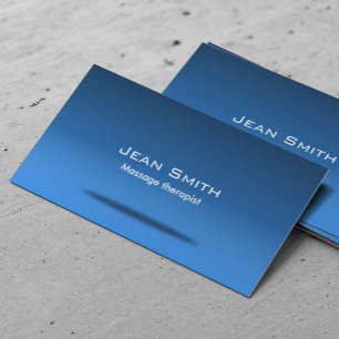 Tarjeta De Visita Azul elegante del Chiropractor de la terapia del