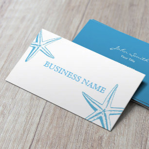 Tarjeta de visita azul elegante del salón de