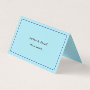 Tarjeta De Visita Azul estiloso profesional moderno