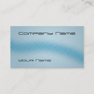 Tarjeta De Visita Azul Grabado en relieve de oleada Techno