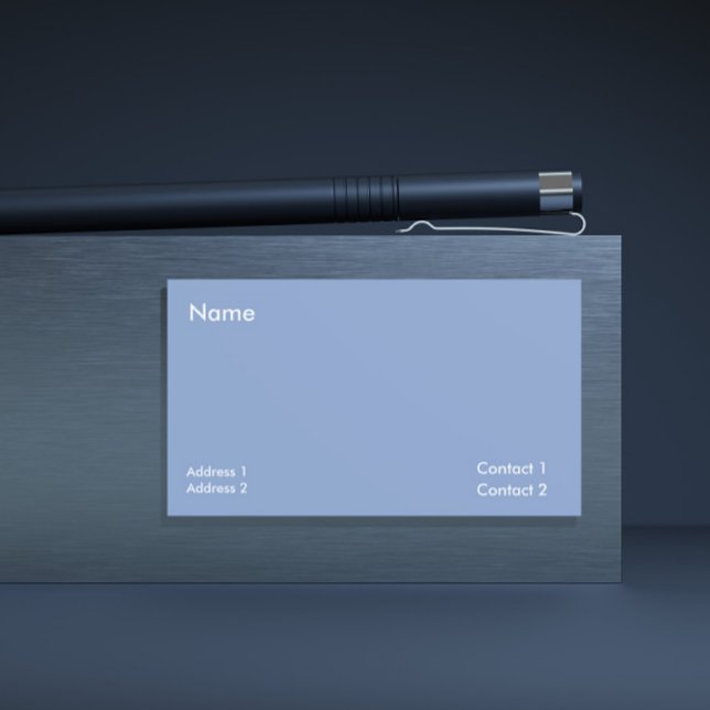 Tarjeta De Visita azul grisáceo - color sólido (Subido por el creador)