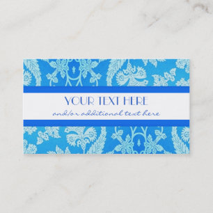 Tarjeta De Visita Azul hermoso