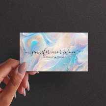 Azul Holográfico Opal Gold Purpurina Maquillaje, B