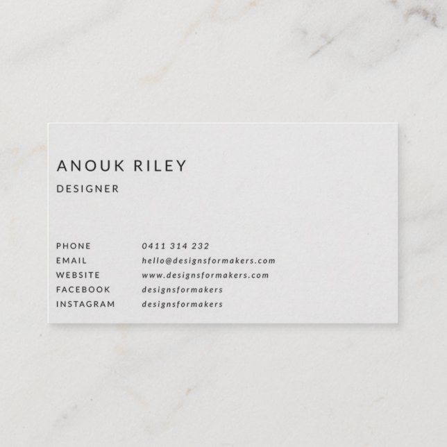 Tarjeta de visita azul índigo, tarjeta de visita O (Reverso)