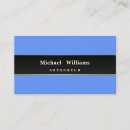 TARJETA DE VISITA AZUL LIMPIO ELEGANTE CLASICO PROFESIONAL