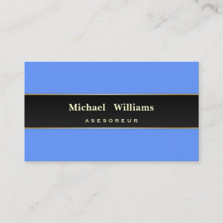 TARJETA DE VISITA AZUL LIMPIO ELEGANTE CLASICO PROFESIONAL