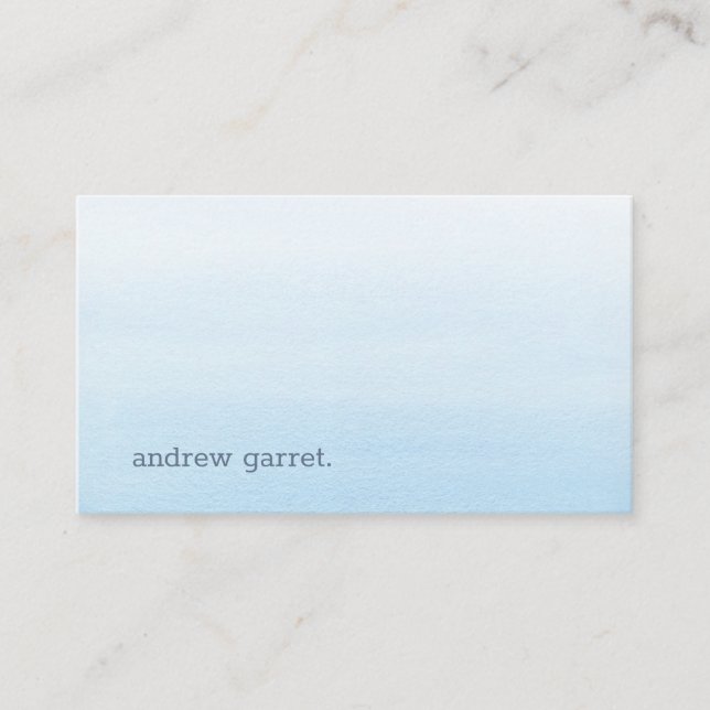 Tarjeta De Visita Azul marino minimalista  (Anverso)