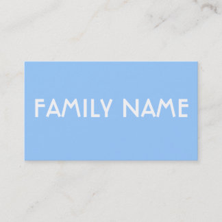 Tarjeta De Visita Azul minimalista