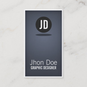 Tarjeta De Visita Azul mínimo