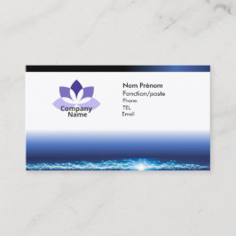 Tarjeta de visita azul para un profesional