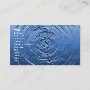Tarjeta De Visita Azul ripso agua