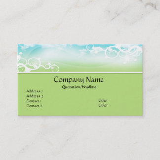 Tarjeta De Visita Azul/tarjetas de visita diseñadas verdes del