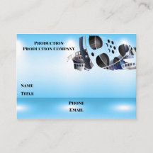 Tarjeta de visita azul verdadera