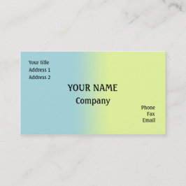 Tarjeta De Visita Azul y amarillo