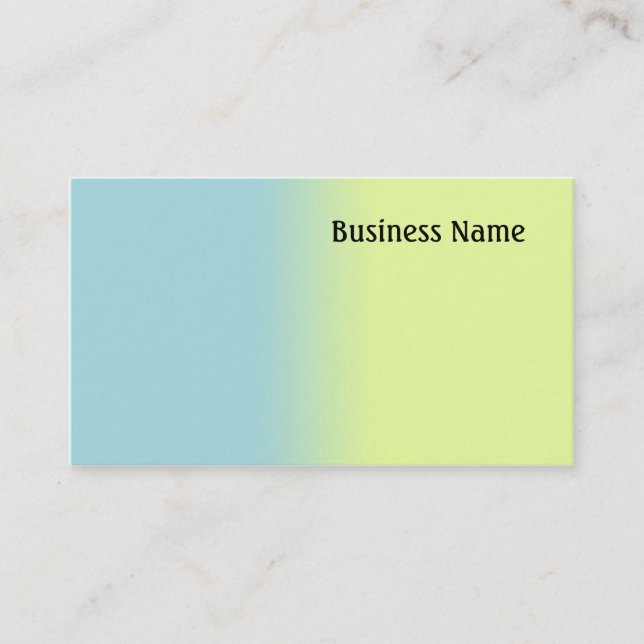 Tarjeta De Visita Azul y amarillo (Anverso)