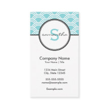 Azul y blanco modernos