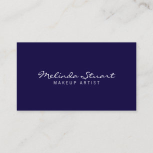 Tarjeta De Visita Azules marinos modernos simples profesionales