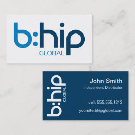 Tarjeta De Visita b:HIP Distributor Business Card Blue