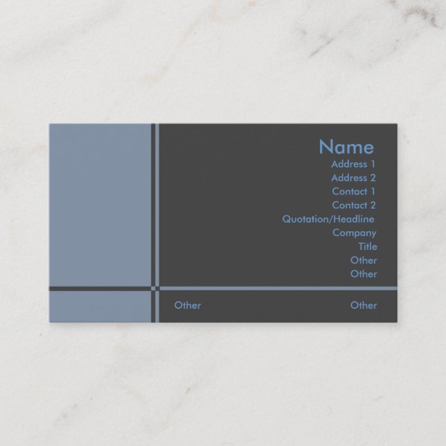 Tarjeta de visita B-Profesional (Anverso)