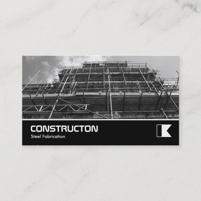 Tarjeta De Visita B&W de plegado (Anverso)