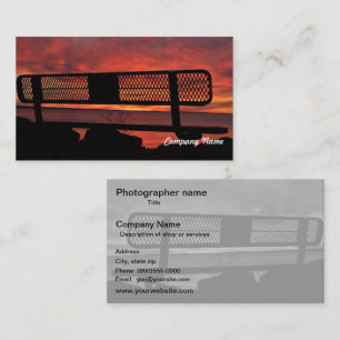 Tarjeta De Visita B&W de reversión fotográfica
