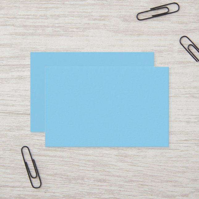 Tarjeta De Visita Baby Blue European Business Card (Anverso/Reverso In Situ)