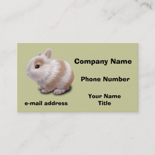 Tarjeta De Visita Baby Bunny (Anverso)