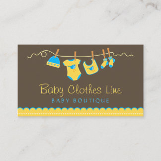 Tarjeta De Visita Baby Clothes Line Store Boutique Business Card