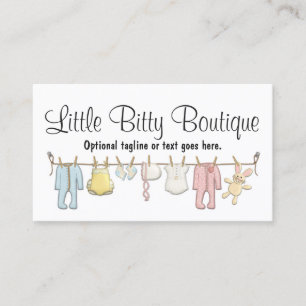 Tarjeta De Visita Baby Clothesline Boutique Social Media