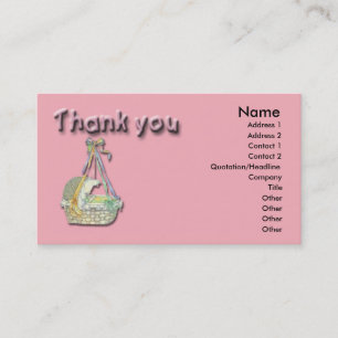 Tarjeta De Visita Baby Gracias Card