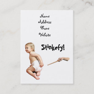 Tarjeta De Visita Baby Stinkefy!-tarjetas de negocios