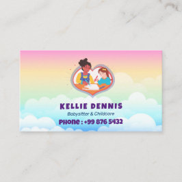 Tarjeta De Visita Babysitter Professional Business | El arcoiris sua