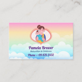 Tarjeta De Visita Babysitter Professional Business | El arcoiris sua
