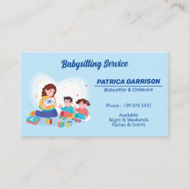 Tarjeta De Visita Babysitter Professional Business | Nanny Chilcare