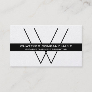 Tarjeta De Visita Background Monogram Company/de oro de lujo