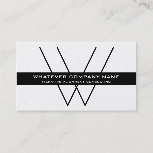 Tarjeta De Visita Background Monogram Company/de oro de lujo (Anverso)