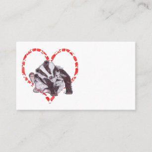TARJETA DE VISITA BADGER HEART