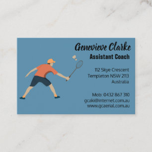 Tarjeta De Visita Badminton