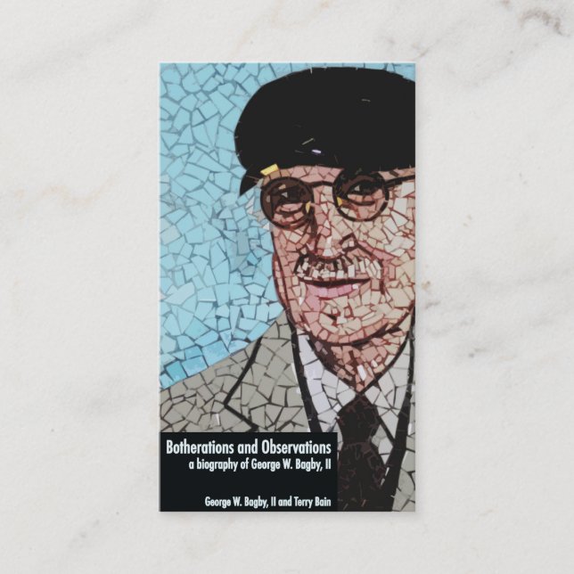 Tarjeta De Visita Bagby: Botherations y observaciones (Anverso)
