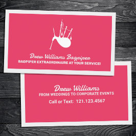 Tarjeta De Visita Bagpiper