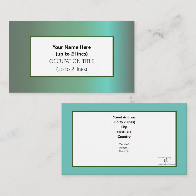 Tarjeta De Visita Baguio Morning (Anverso / Reverso)