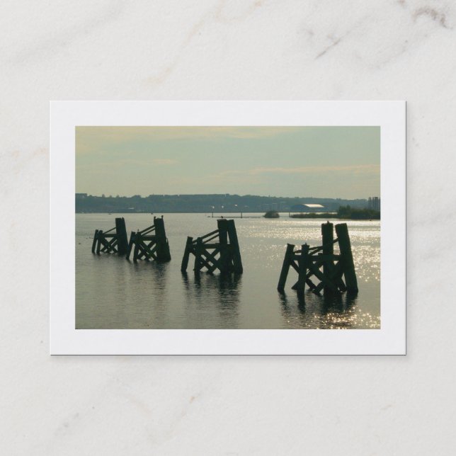 Tarjeta De Visita Bahía de Cardiff (Bordeada) (Anverso)