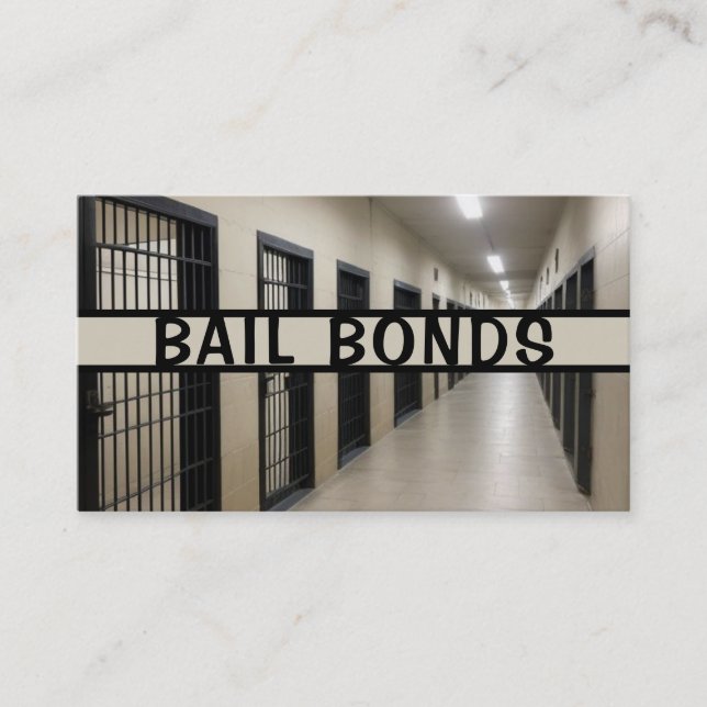 Tarjeta De Visita Bail Bonds Bondsman Business Card (Anverso)