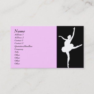 Tarjeta De Visita Bailarín