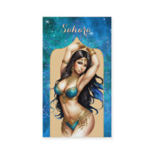 Bailarín Belly Turquesa Azul Marroquí