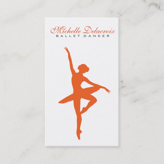 Tarjeta De Visita Bailarín de ballet II (Anverso)