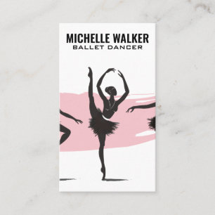 Tarjeta De Visita Bailarín de rendimiento