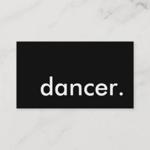 Tarjeta De Visita bailarina.